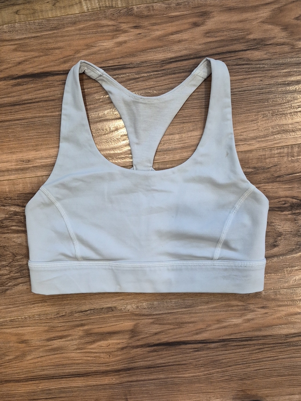 LULULEMON - Size 6 Women’s Racerback Sports Bra - Light Gray